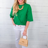 Kingsley Shamrock Knit Top Entro