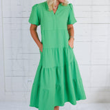 Kinsley Grass Green Maxi Dress Mary Square