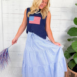 Land of Liberty Flag Sweater Buttermelon