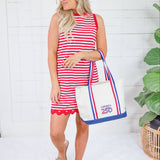 Land of Liberty Red Stripe Mini Dress Staccato