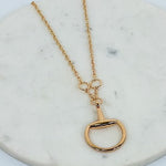 Large Horsebit Gold Chain Necklace - A3 Accessories - Jewelry - Clover + Bee