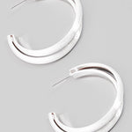 Large Layered Brushed Metallic Hoop Earrings - A3 Accessories - Jewelry - Earrings - Clover + Bee