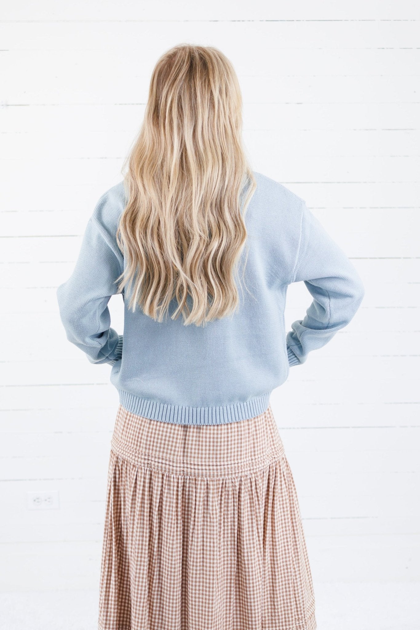 Laurel Dusty Blue Fish Sweater Wishlist