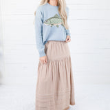 Laurel Dusty Blue Fish Sweater Wishlist