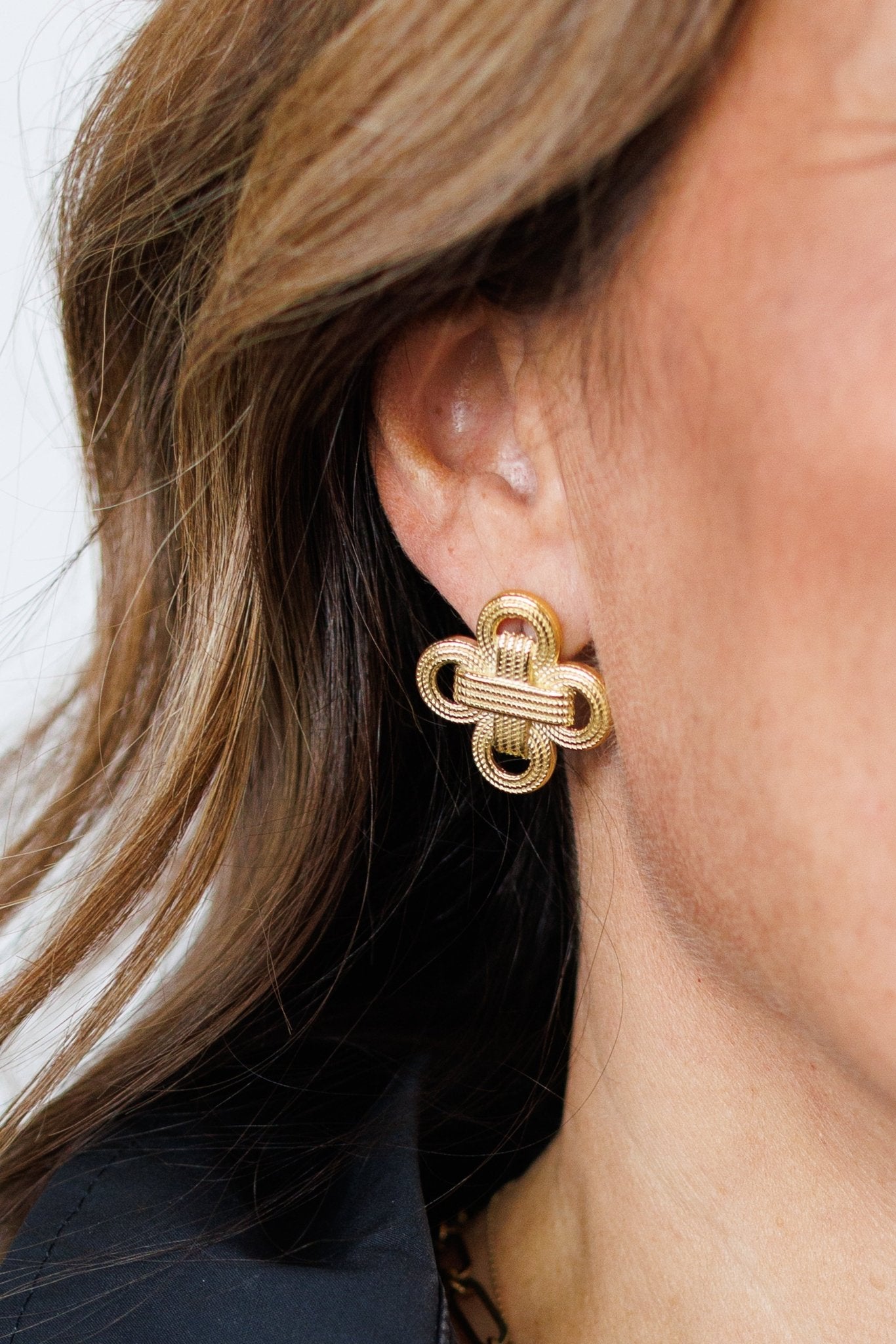Laurel Sculptural Knot Earrings