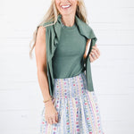 Leah Spruce Ultra Soft Crewneck Cardigan Be Cool