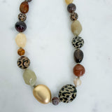 Leopard Beaded Necklace