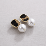 Leopard + Pearl Bow Earrings - A3 Accessories - Jewelry - Earrings - Clover + Bee