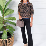 Lexi Leopard Crewneck Sweater Molly Bracken