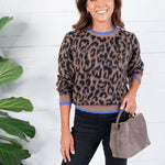 Lexi Leopard Crewneck Sweater Molly Bracken