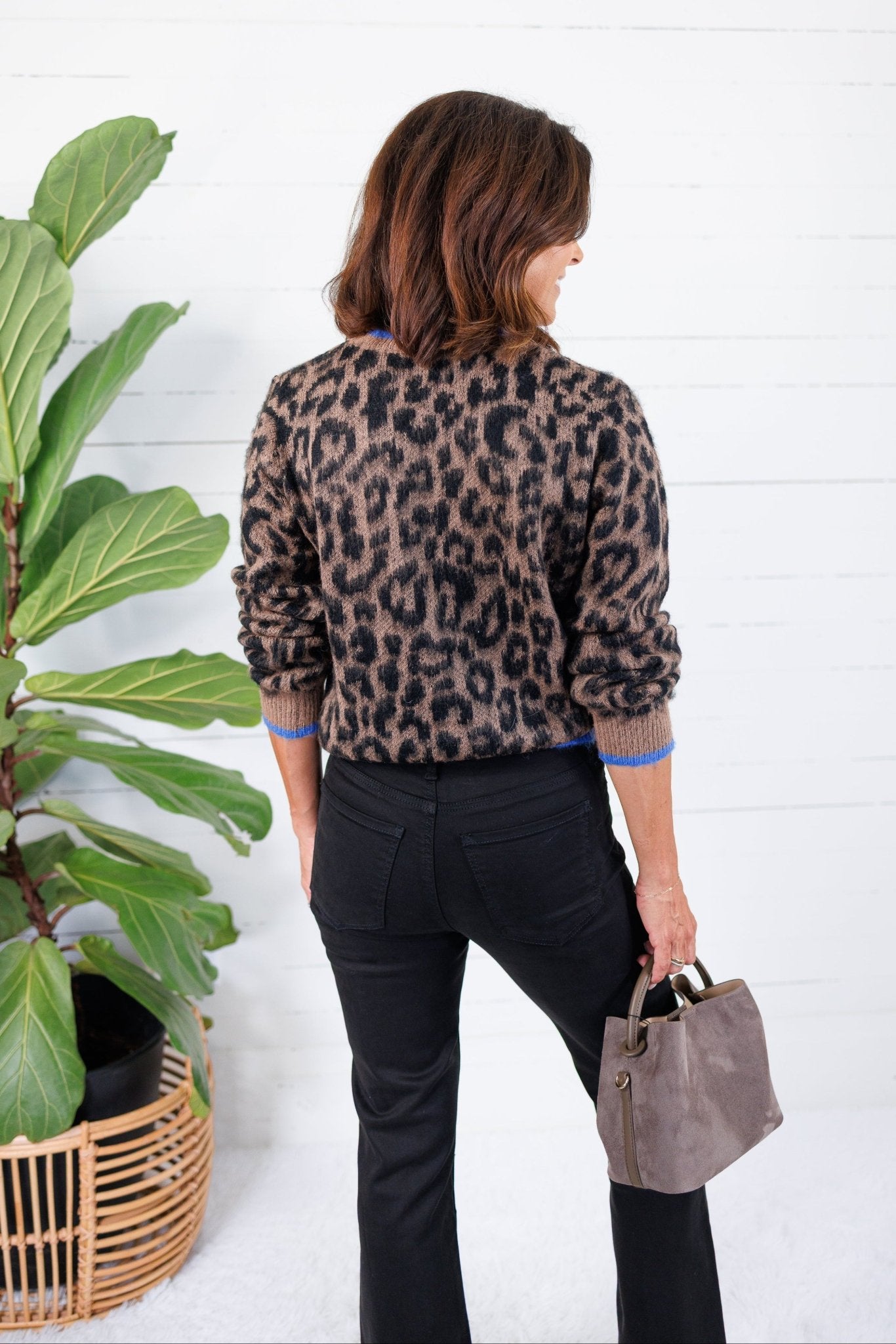 Lexi Leopard Crewneck Sweater Molly Bracken