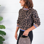 Lexi Leopard Crewneck Sweater Molly Bracken