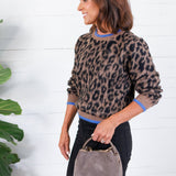 Lexi Leopard Crewneck Sweater Molly Bracken