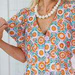 Lillian Lilac Floral Button Maxi Dress Karlie