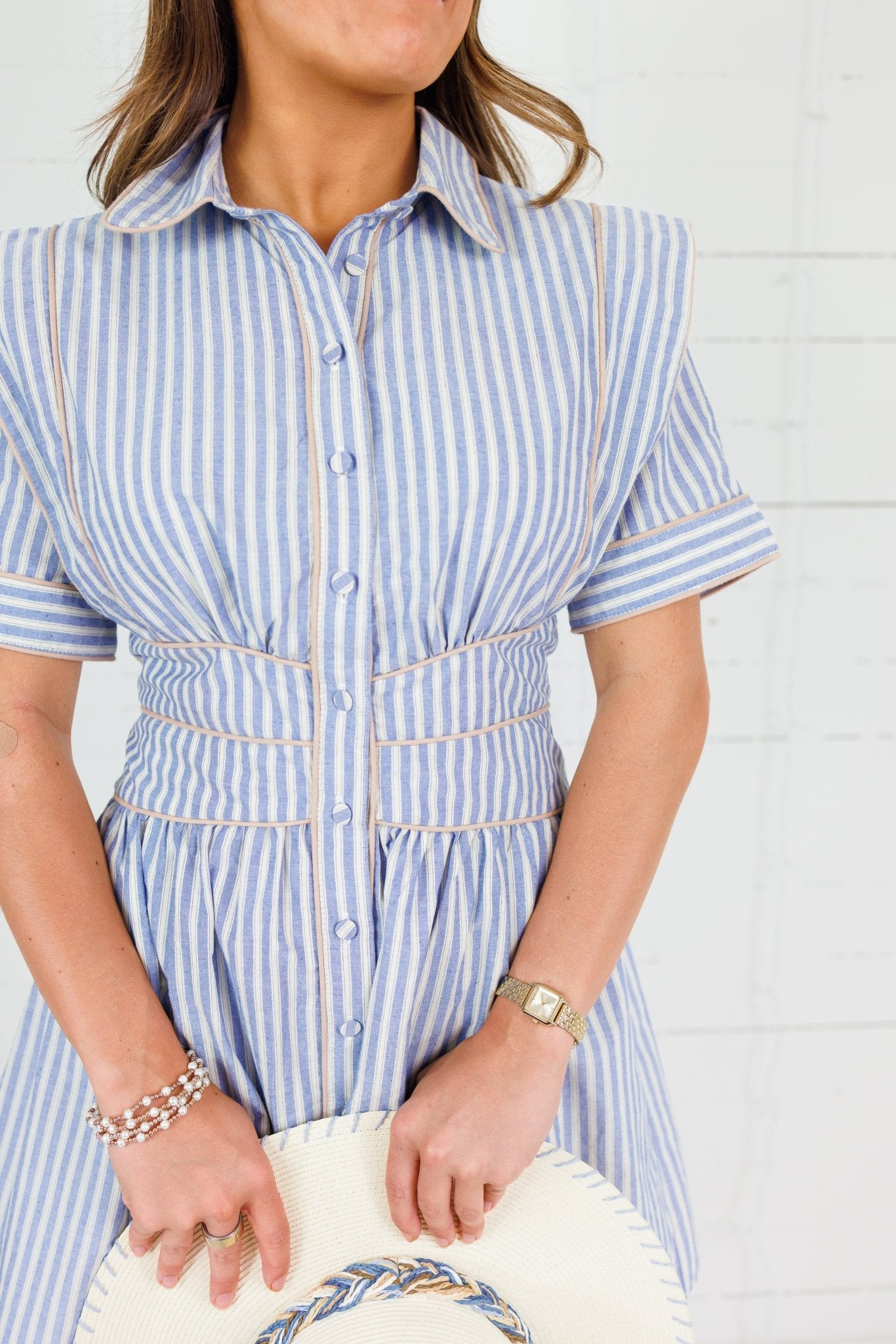 Linton Striped Shirt Dress