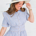 Linton Striped Shirt Dress