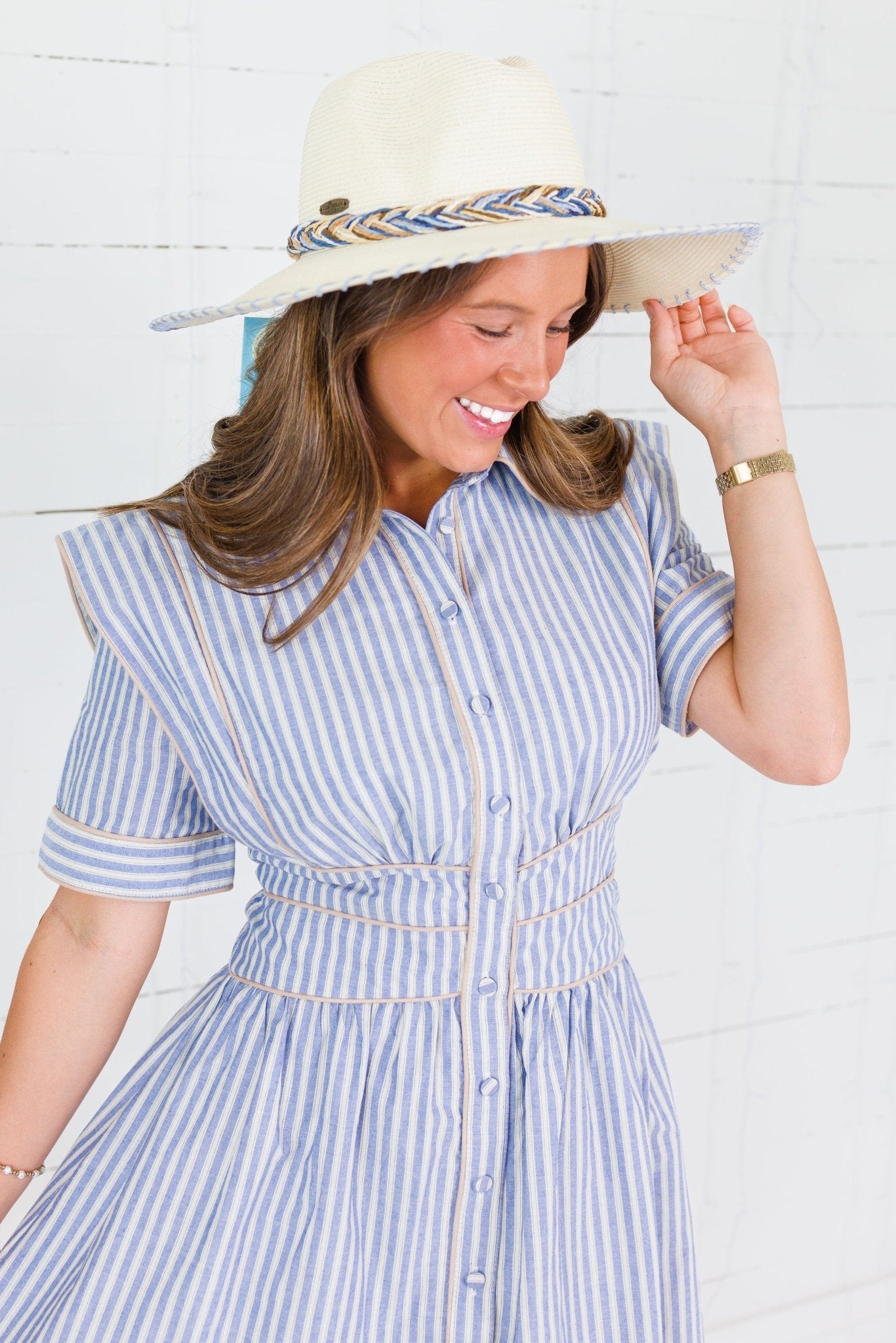 Linton Striped Shirt Dress