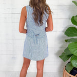 Lionel Blue Railroad Stripe Mini Dress Karlie