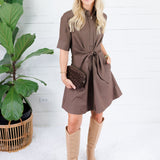 Liz Expresso Tie Front Mini Dress Pinch