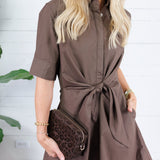 Liz Expresso Tie Front Mini Dress Pinch