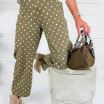 Lizzy Olive Dotty Mini Barrel Pants Entro