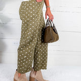 Lizzy Olive Dotty Mini Barrel Pants Entro