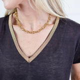 Lomax Dark Cocoa + Bronze Neck Top Molly Bracken