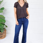 Lomax Dark Cocoa + Bronze Neck Top Molly Bracken