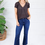 Lomax Dark Cocoa + Bronze Neck Top Molly Bracken
