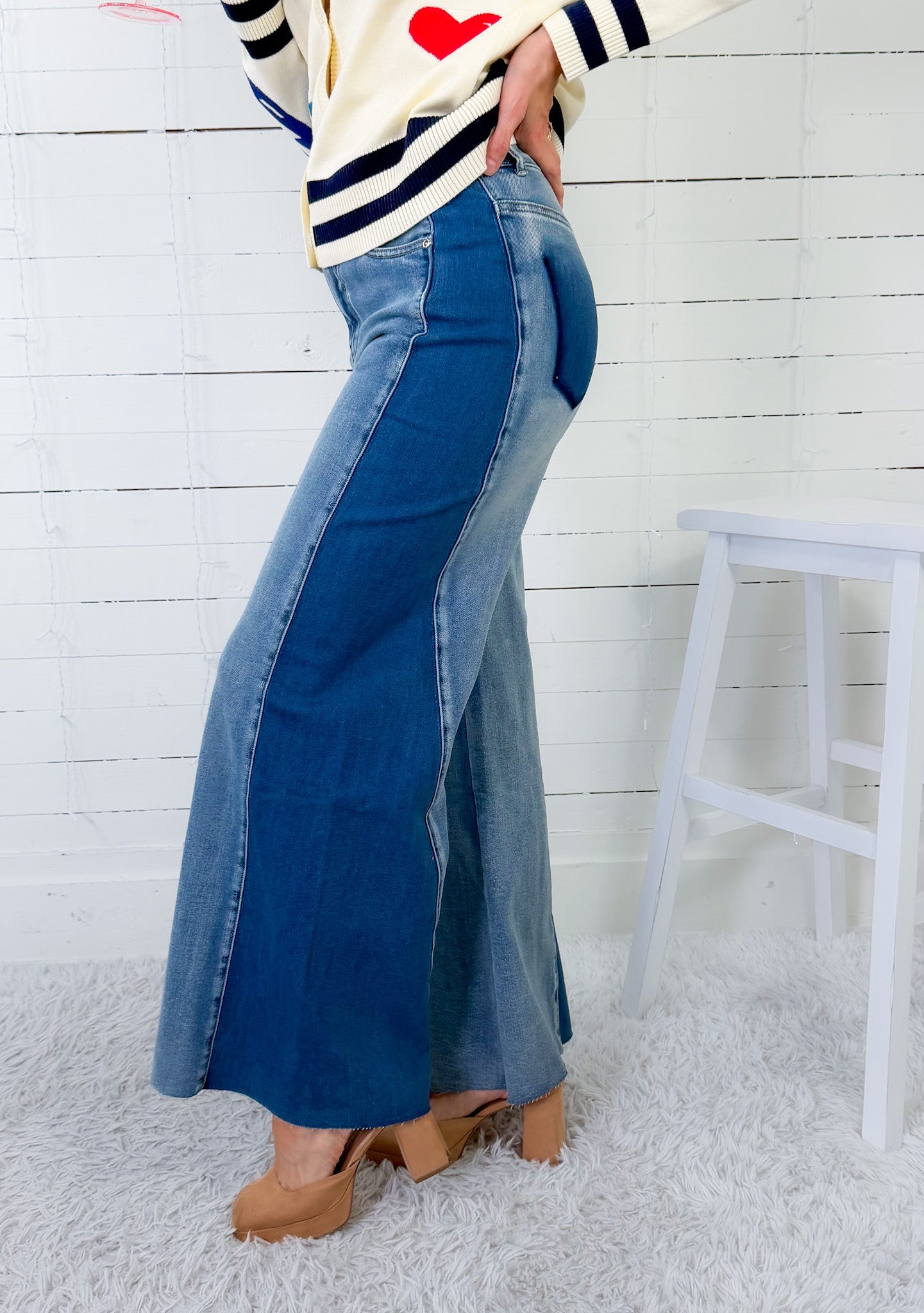 Long Beach Two Tone Jeans