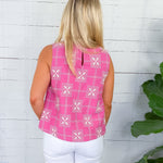 Longview Pink Embroidered Top Entro