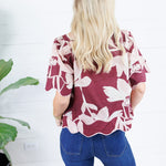 Lorna Wine Scallop Edge Top Entro