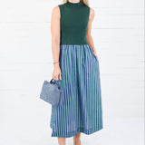 Lucia Blue Suede Bag