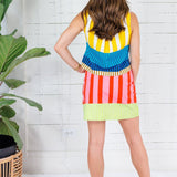 Lucie Multi Stripe Button Up Top