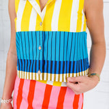 Lucille Multi Striped Mini Skirt