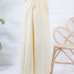 Lulu Butter Yellow Button Front Skirt Blu Pepper