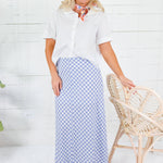 Mable White Peter Pan Poplin Top 