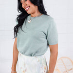 Macie Mint Summer Sweater Lucy Paris