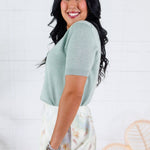Macie Mint Summer Sweater Lucy Paris