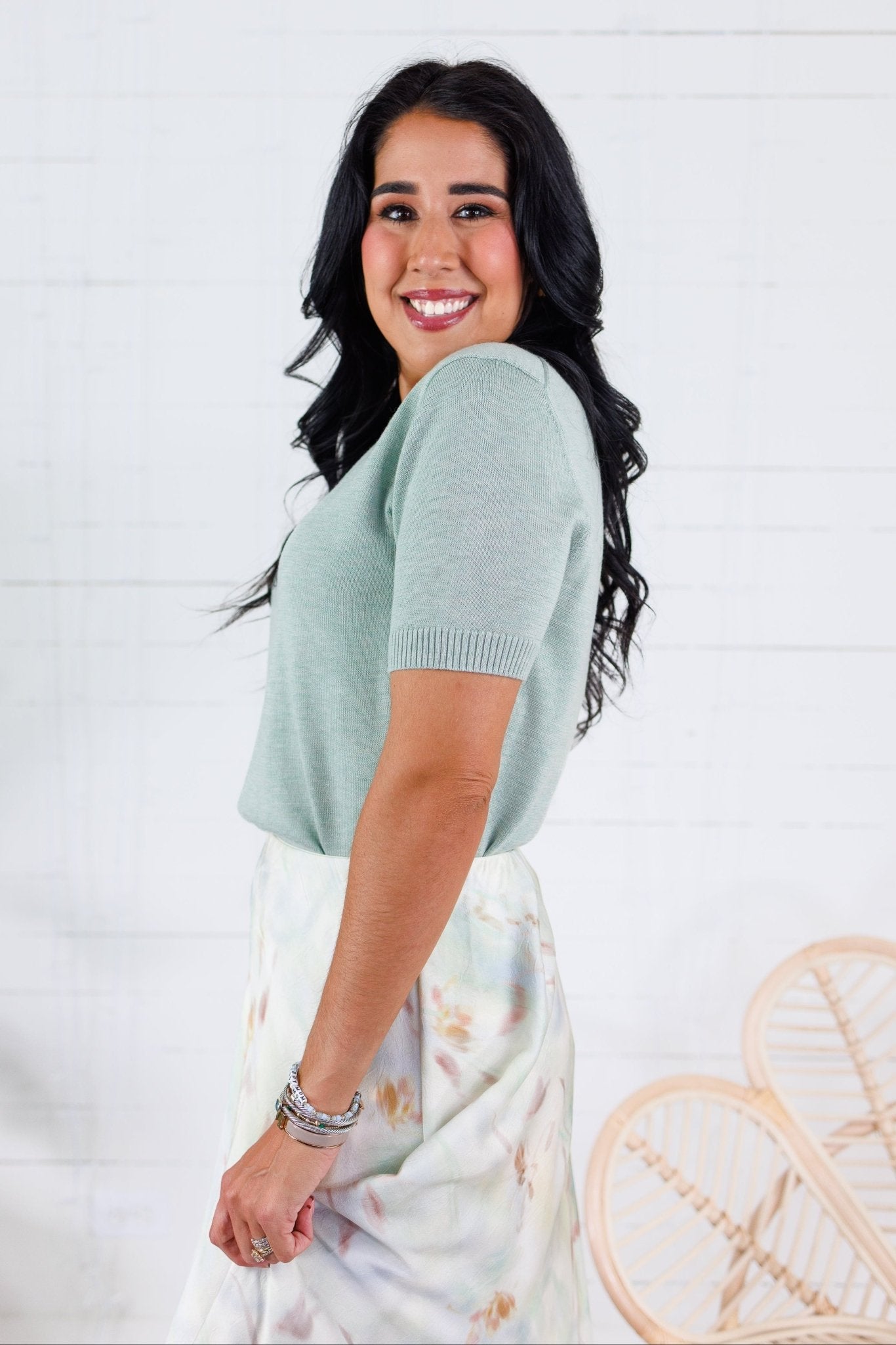 Macie Mint Summer Sweater Lucy Paris