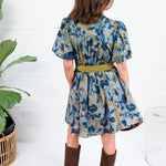 Macky Olive + Blues Mini Dress Entro