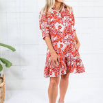 Maggie Oaks Addison Fall Fires Mini Dress