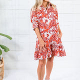 Maggie Oaks Addison Fall Fires Mini Dress