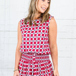 Maggie Oaks Aubrey Alabama Bubble Hem Top