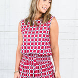 Maggie Oaks Aubrey Alabama Bubble Hem Top