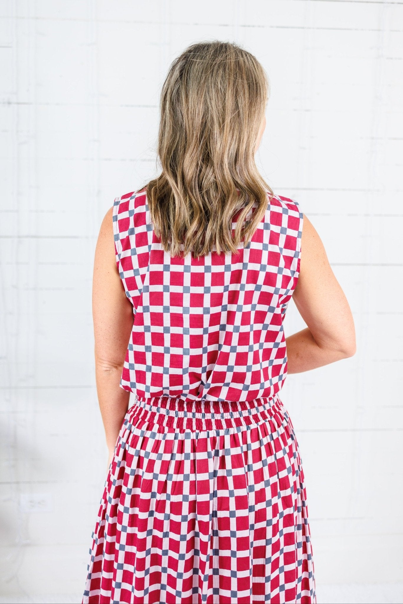 Maggie Oaks Aubrey Alabama Bubble Hem Top