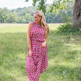 Maggie Oaks Aubrey Alabama Bubble Hem Top
