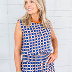 Maggie Oaks Aubrey Auburn Bubble Hem Top