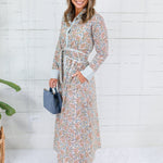 Maggie Oaks Bradley Pastel Vine Maxi Dress