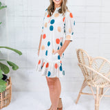 Maggie Oaks Bryson Dotty Mini Dress